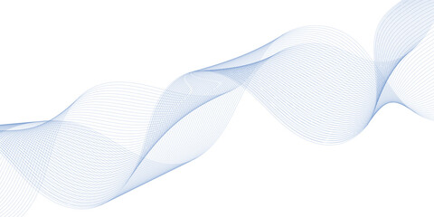 Blue wave line abstract background. Magic detailed water 3d ripple. Watermark fiber gradation swoosh. Tech sound band swirl © Just Choice