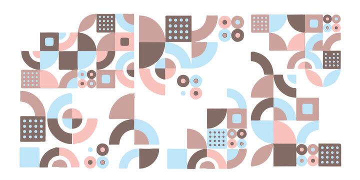 Geometric Abstract Shapes and Colorful Patterns.