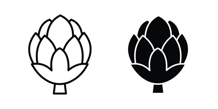 Artichoke icon Illustration set Eps10