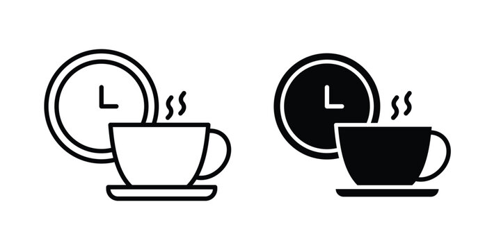 Break icon Illustration set Eps10