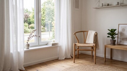 Fototapeta premium Cozy room interior with chair