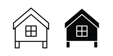 Chicken coop icon Illustration set Eps10 © Hunt