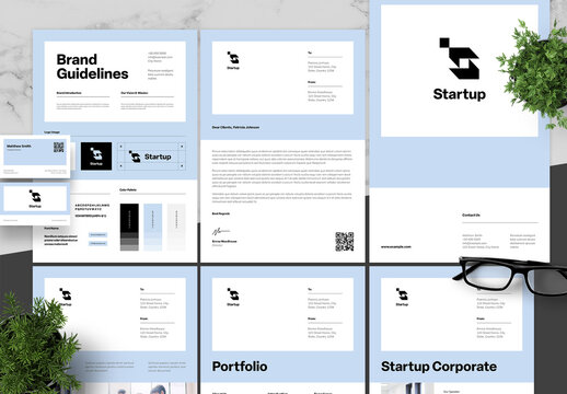 Blue Clean Startup Brand Guidelines