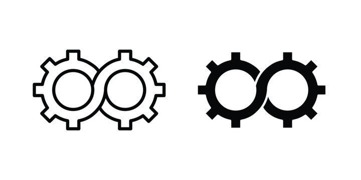Devops icon Illustration set Eps10