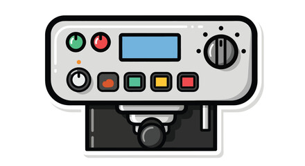 Fototapeta premium Industrial control panel with buttons.