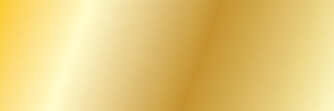 Gold brass texture. Luxurious gold foil background with smooth gradient texture, perfect for elegant design projects and premium golden surface application. Vector metal satin bg