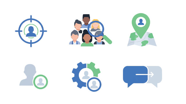 People Communication Teamwork Collaboration Icons.