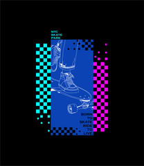 Naklejka premium NYC Skate Park design sport vector illustration