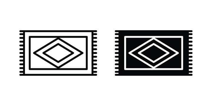 Rugs icon Illustration set Eps10