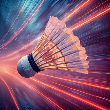 badminton shuttlecock on the sky