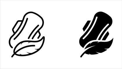 Sanitary pad icon concept set. Simple icon collection on white background © NAPISAH