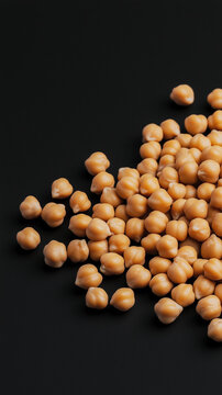 Cooked chickpea minimalist textural study highlighting smooth legume skin and whole plant-based protein