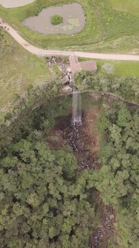 Alfredo Wagner, Santa Catarina, Brazil. Aerial view.