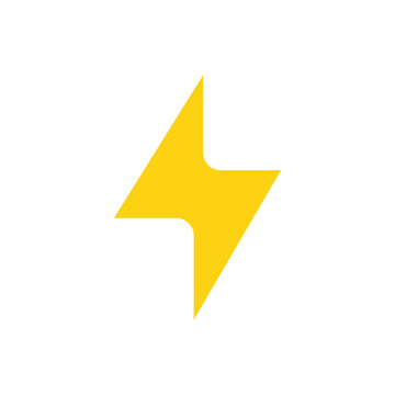 Yellow lightning bolt icon