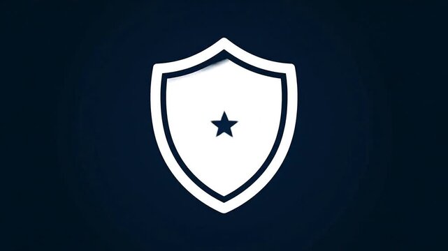 A shield with a star and signature badge for legal protection