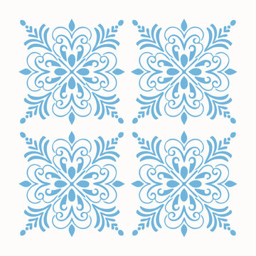 Blue Moroccan Tile Pattern