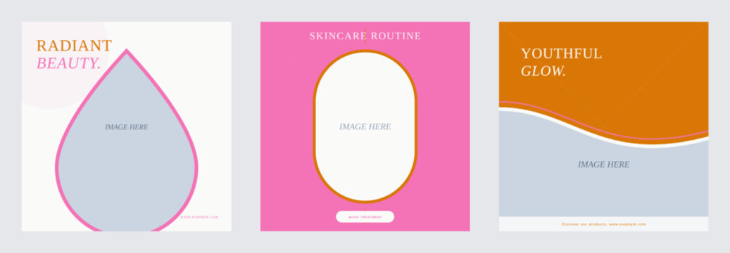 Beauty Salon and Organic Skincare Cosmetics Template Bundle