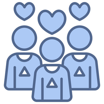 fans blue icon
