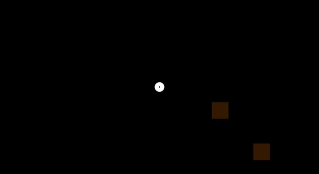 Abstract geometric circle animation with dynamic floating square animation