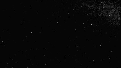 Obraz premium Black background with scattered white specks grainy texture dark abstract space illustration high quality professional