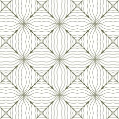 Fototapeta premium Elegant linear floral tile pattern for luxury background, textile, and wallpaper design