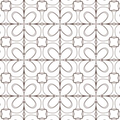 Fototapeta premium Ornamental symmetrical flower pattern for luxury wallpaper, textile, and interior decor design
