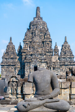 Prambanan Temple, a magnificent 9th-century Hindu temple complex in Yogyakarta, Indonesia. This UNESCO World Heritage Site is the largest Hindu temple compound in Indonesia, dedicated to the Trimurti.