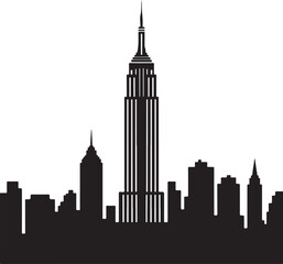 Obraz premium city skyline vector