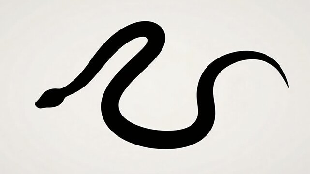 cool snake video with silhouette style