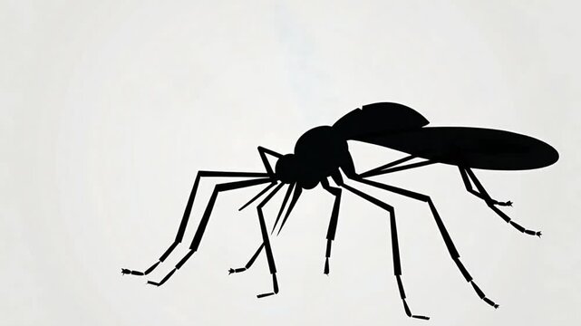 Mosquito video with cool silhouette style