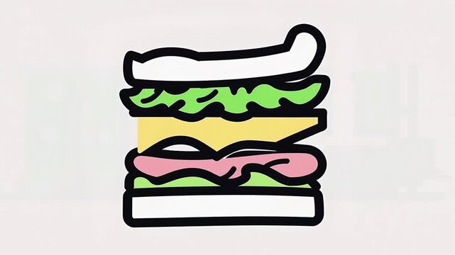 Sandwich video with cool silhouette style