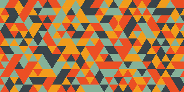 Colorful triangle geometric background. 