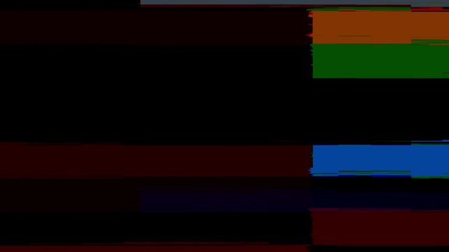 Digital glitch overlay video background with abstract futuristic shape and geometric design