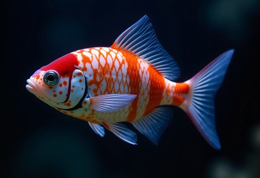 Judging by the picture, this appears to be a goldfish of the species Carassius auratus ( Sarasa Comet Goldfish )