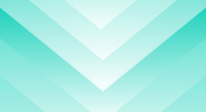Clean cyan geometric background with layered chevron shapes for digital and corporate design.