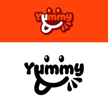 Yum Text Design Typography Illustration Lettering