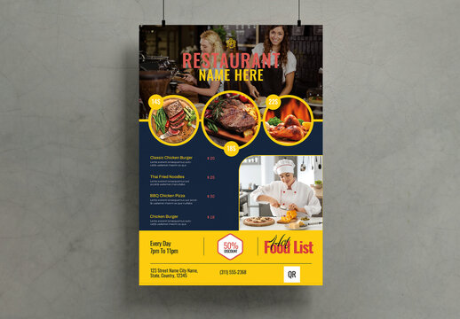 Food Menu Flyer Template