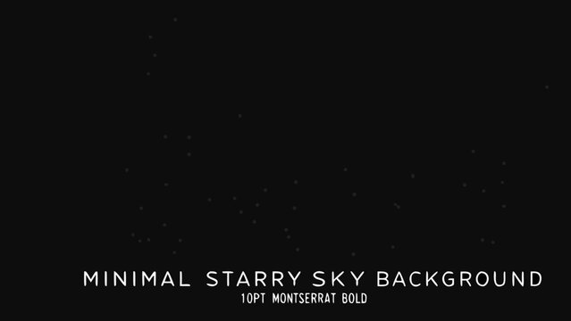 Minimal starry night sky background with scattered white stars on black high quality professional detailed