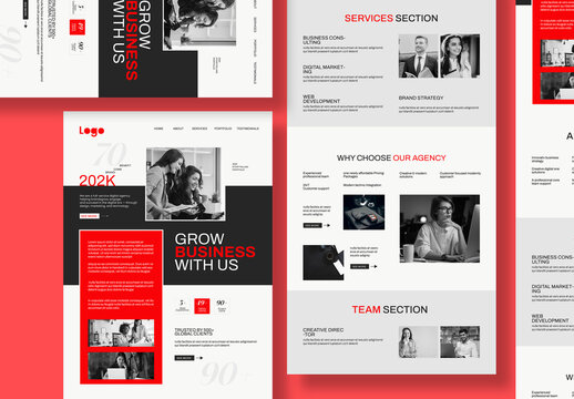 Business Landing Page Design