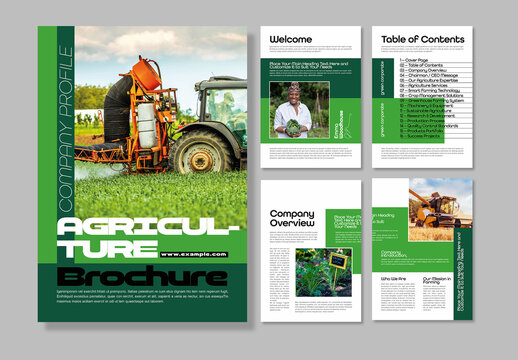 Modern Agriculture Magazine Design Template