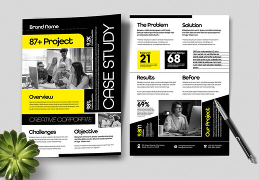 Modern Corporate Case Study Design Template