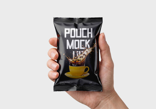 Pouch Packaging Mockup Template