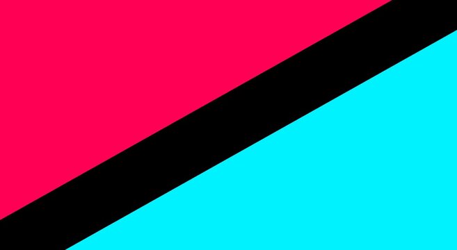 Abstract neon pink and cyan diagonal split motion background animation