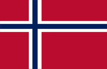 Obraz premium National Flag of Norway Waving