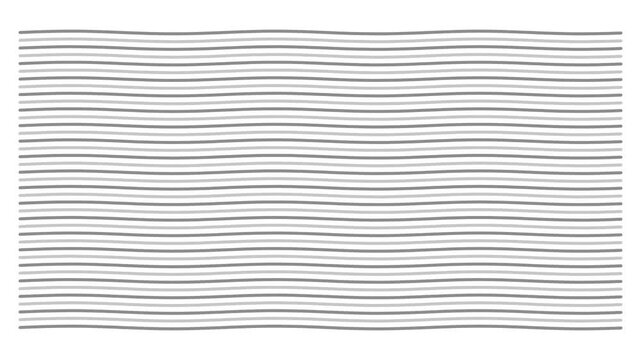 Motion illustration background with set of parallel horizontal lines moving harmonically on a white background