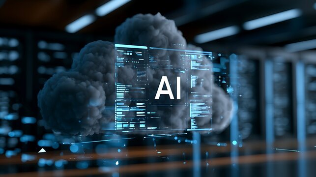 AI-powered cloud threat detection platform analyzing cyber attacks in real time, intelligent security dashboard