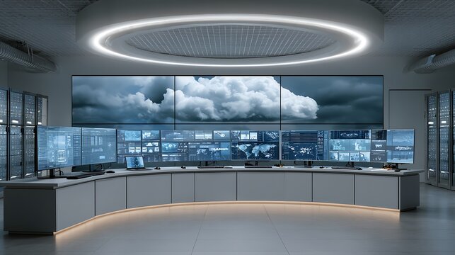 hybrid cloud security platform combining local servers and cloud systems, encrypted synchronization technology, secure business operations dashboard,