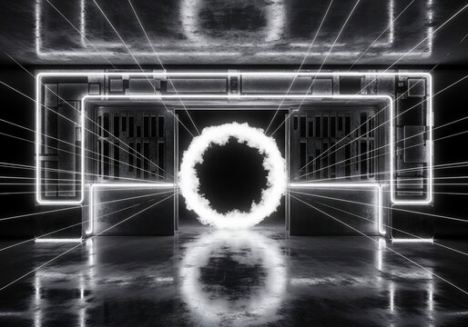 Neon Gate to the Void