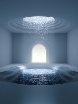 massive organized data pool in central space, enterprise data lake concept,