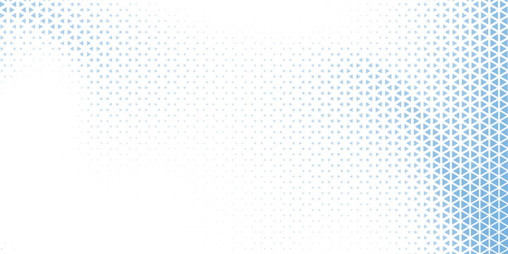 Triangles Halftone Pattern Vector Abstract Geometric Technology Background. Triangular Half Tone Texture. Minimal Style Dynamic Tech Wallpaper